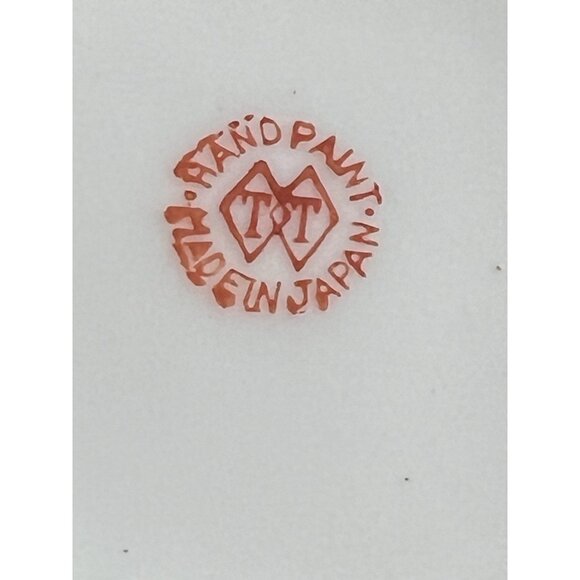 Japanese Moriage Porcelain Saucer Chikaramachi Figurel Gold Trim Vintage - Picture 8 of 9